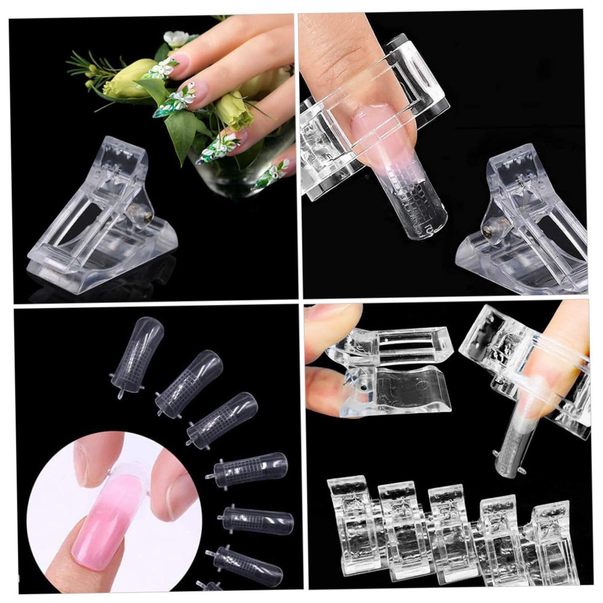 FRCOLOR 3sets Per Manicure Clip Per Unghie Accessori Per Nail Art Estensioni Unghie Manicure e Casa