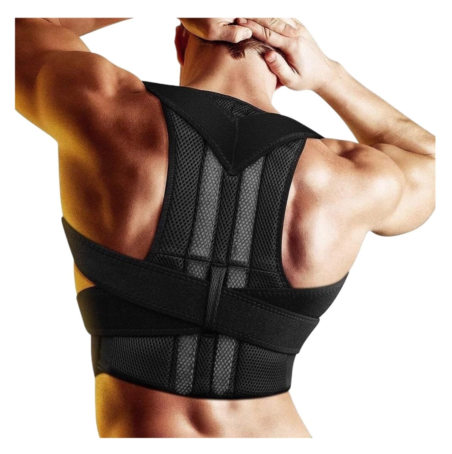 Fascia Lombare Cintura di Supporto per La Schiena Completa Correttore Posturale per Vita Tutore per Parte Bassa della per Traspirante Spalle Cintura Schiena(4XL)