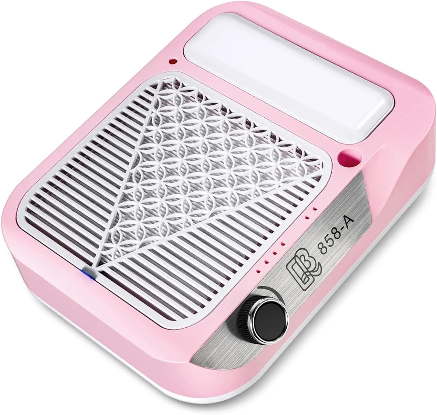 Powerful Nail Dust Collector, Professional Brushless Turbo Dust Collector Nail Tech, with Removable Filter Ideal, for Acrylic Nail Polishing, Low Noise,Pink