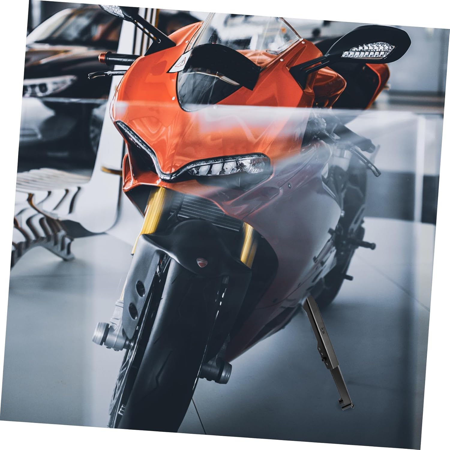 CHILDWEET Motorbike Support Stand Tire Repair Tool for Easy Maintenance Lightweight and Durable Lift Up Holder for Rear Wheel Support Compatible with Touring and Chain Cleaning