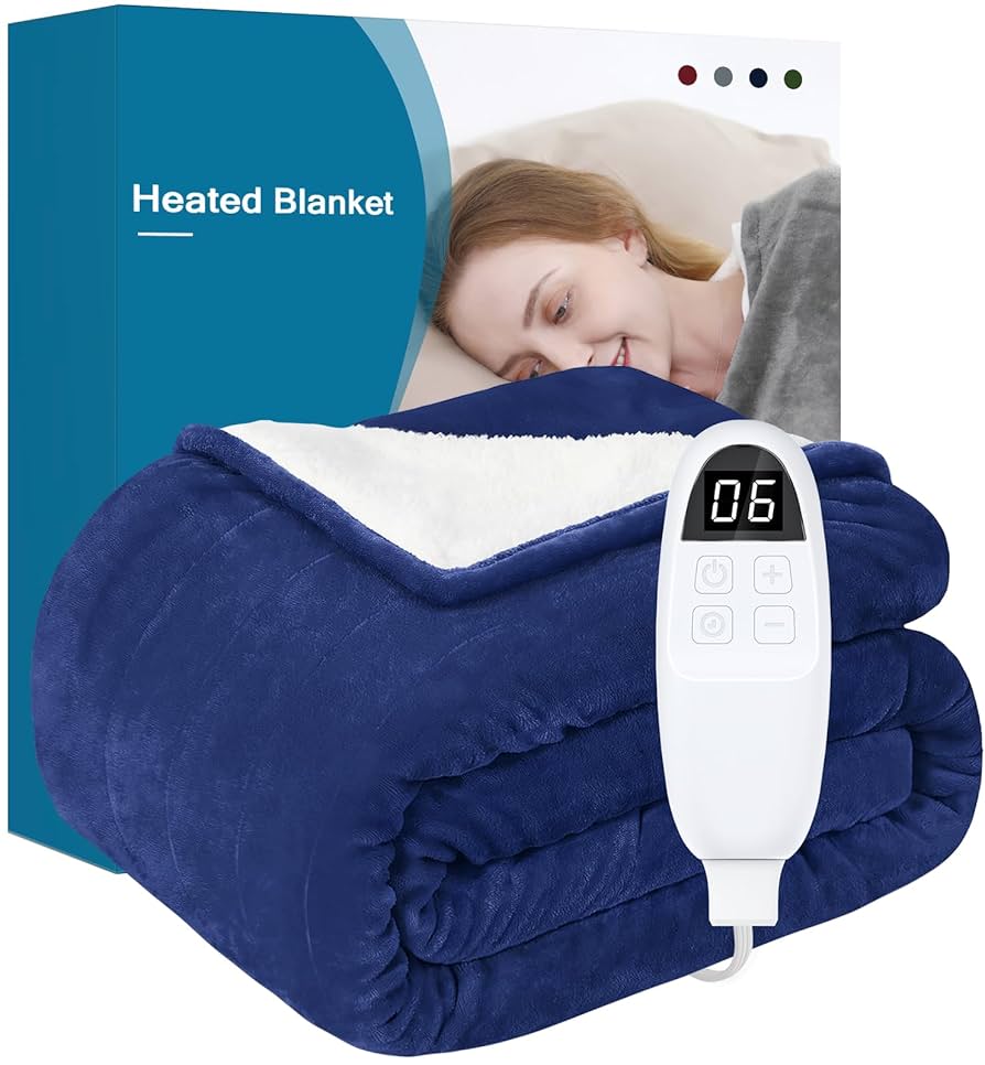 Amazon.com: Heated Blanket Electric Full Size - Machine Washable