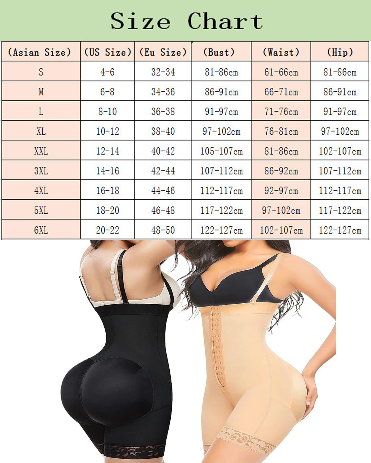 Fajas Colombianas Reductoras Mujer Abdomen Body Moldeador Invisible Control de Barriga Levanta Glúteos Shapewear Bodysuit