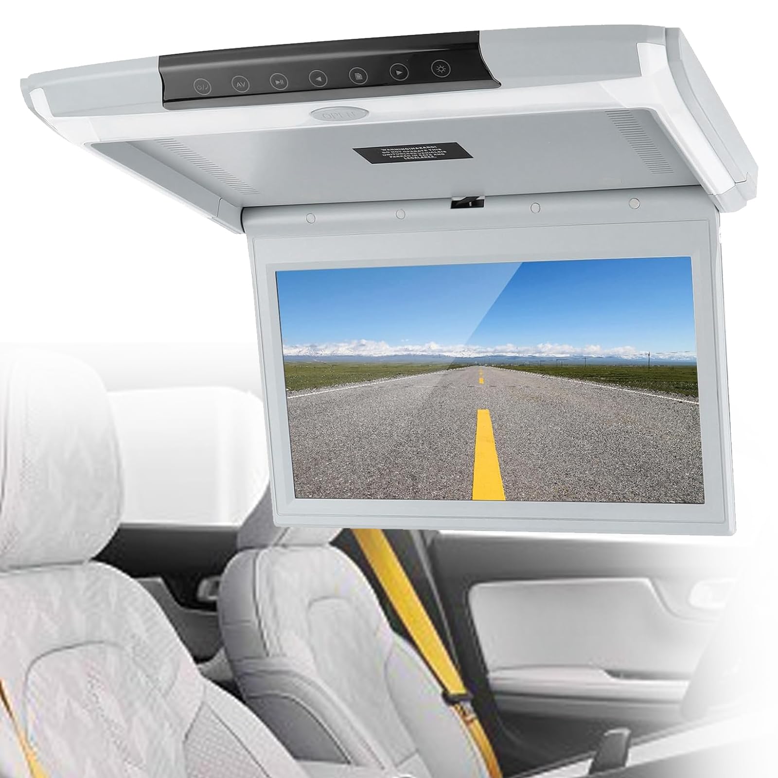 Reproductor de video digital para coche de 15.6 pulgadas con entrada HDMI y USB integrada 7