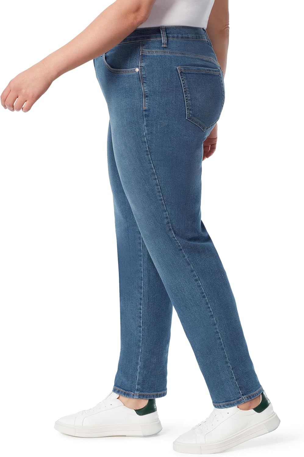 Gloria Vanderbilt Womens Amanda Classic High Rise Tapered Jean Plus Size - Image 3