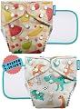 Advanso Leakage Proof cloth diapers for babies, high absorbent 2 reusable diaper 2 insert pad combo pack washable cloth 