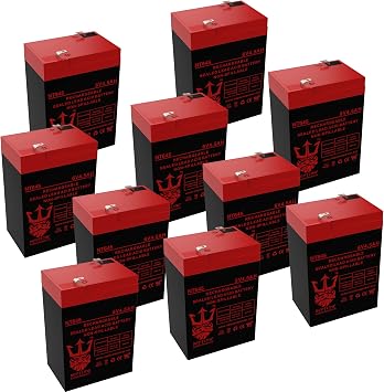 Exit Sign Battery 6V 4.5Ah Backup for Neptune - 10 Pack