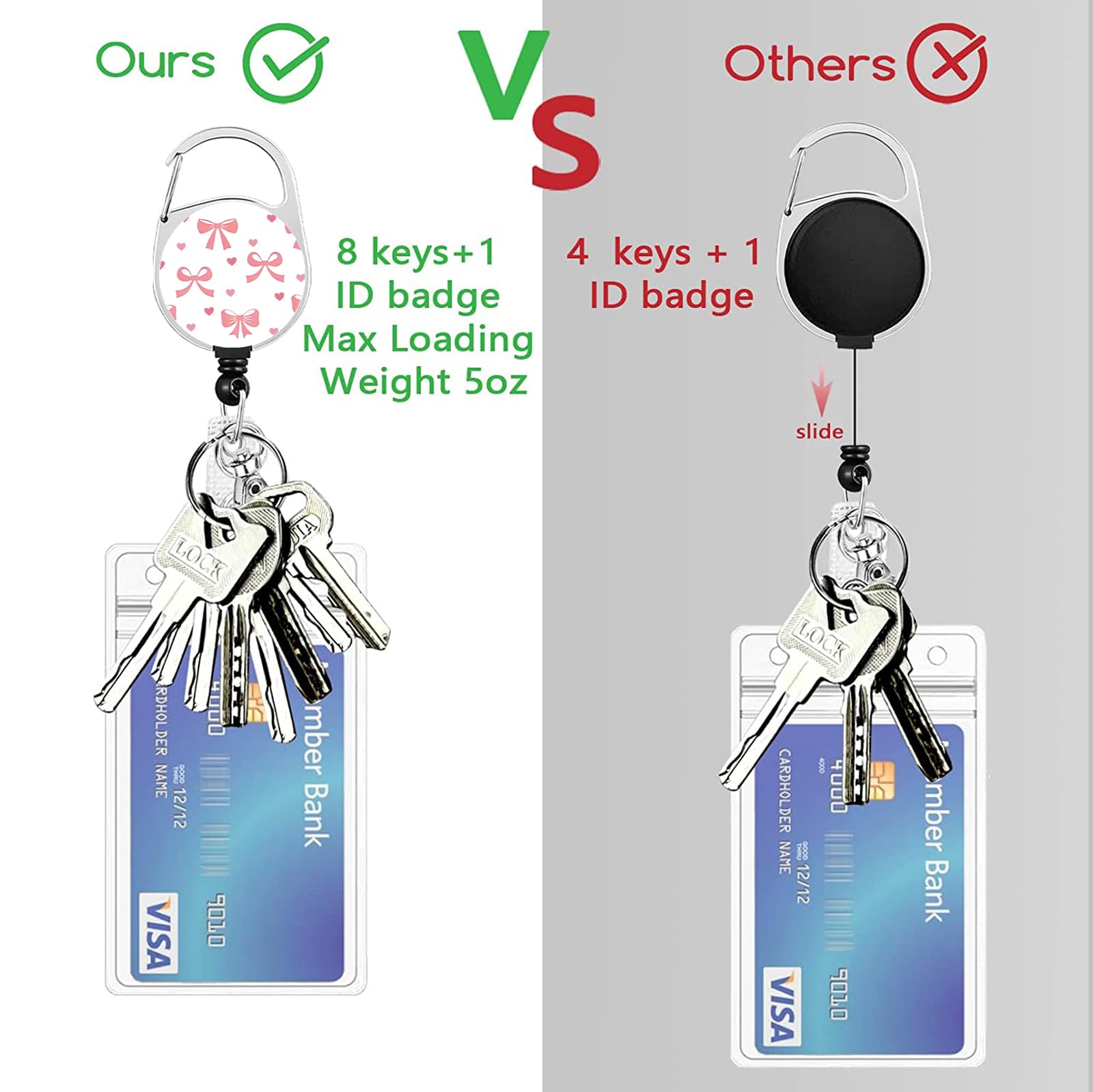 Soporte para tarjetas de identificación con cordón, soporte para insignia
