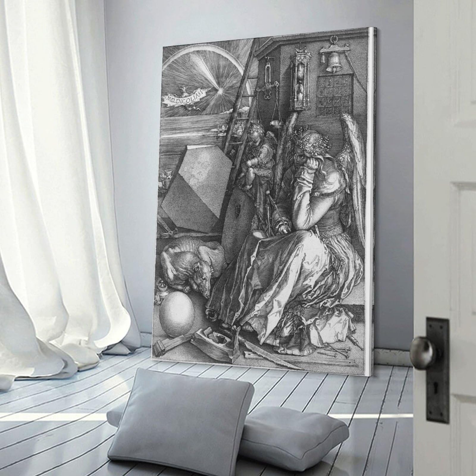 \"未使用\" アルブレヒト・デューラー 銅版画『メランコリア』ウコン布&共箱付 アルブレヒト・デューラー A. Durer銅版画『メランコリア