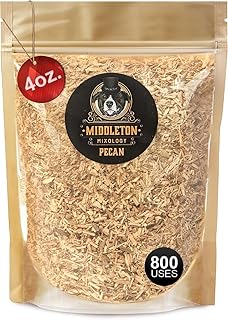 SmokeTop 4oz Bag - Cocktail Smoker Chips for Old Fashioned Cocktails, Whiskey, & Bourbon - by Middleton Mixology Made in The USA (800 uses) (Pecan)