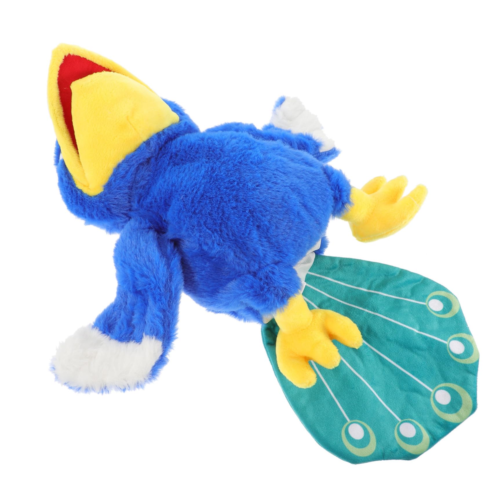 Vaguelly Pavo Real Lavable Marioneta de Mano de Peluche Interactiva de Felpa Suave y Algodón PP Contar Historias para Niños y Adultos