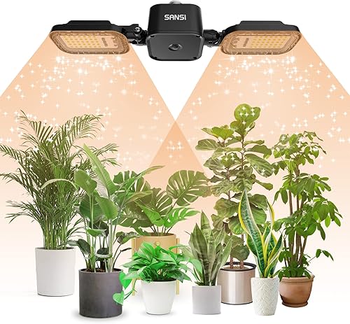 SANSI Luces LED de cultivo para plantas de interior, espectro completo de alto PPF luz de cultivo de plantas, luces de plantas de interior de 60 W