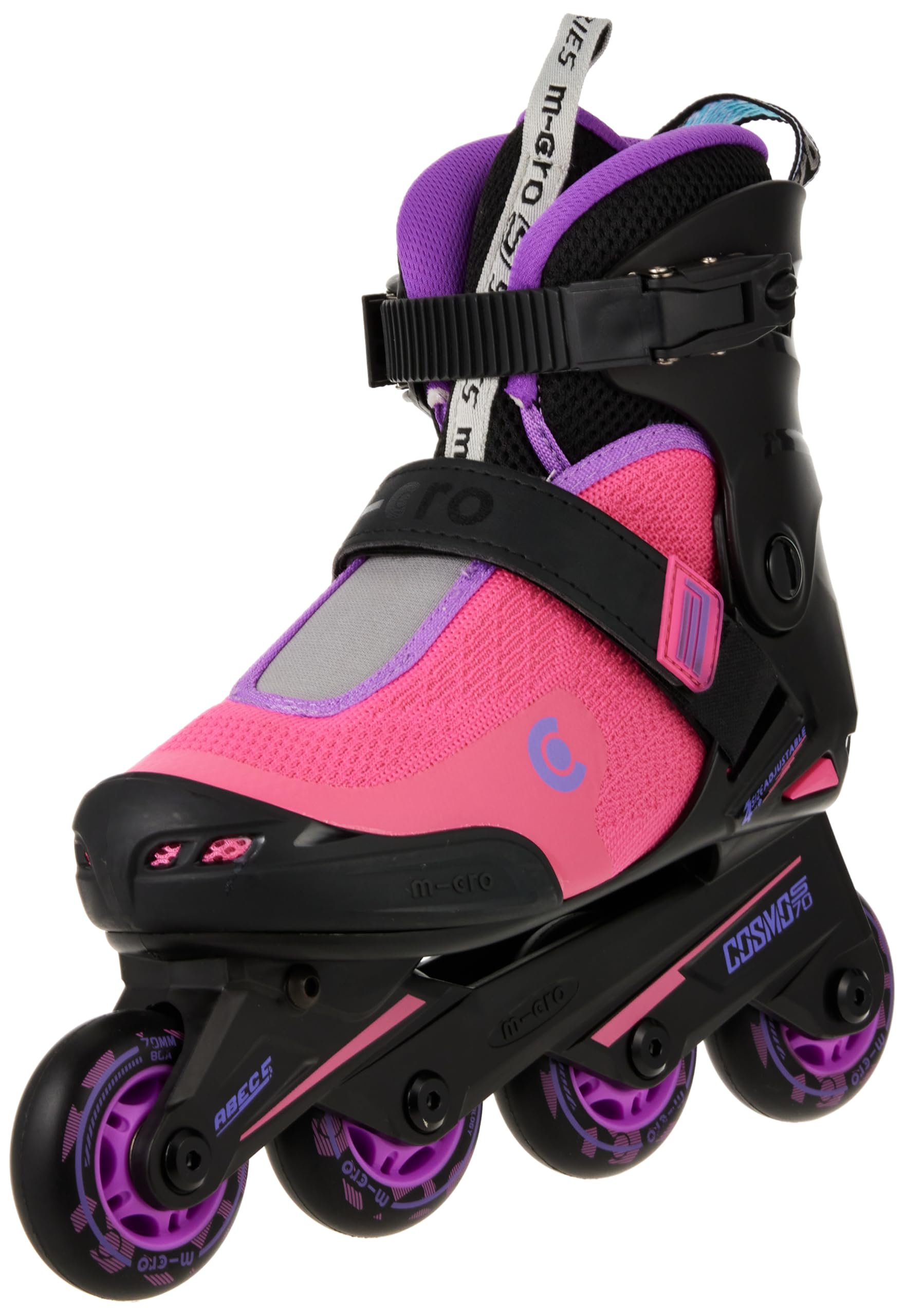 Sponsored Ad – Micro Cosmo Purple Inline Skates With Brake Set for Kids (31-34) | Adjustable Roller Skates for Boys & Girls 7-14 Years | Unisex Outdoor Skating Shoes