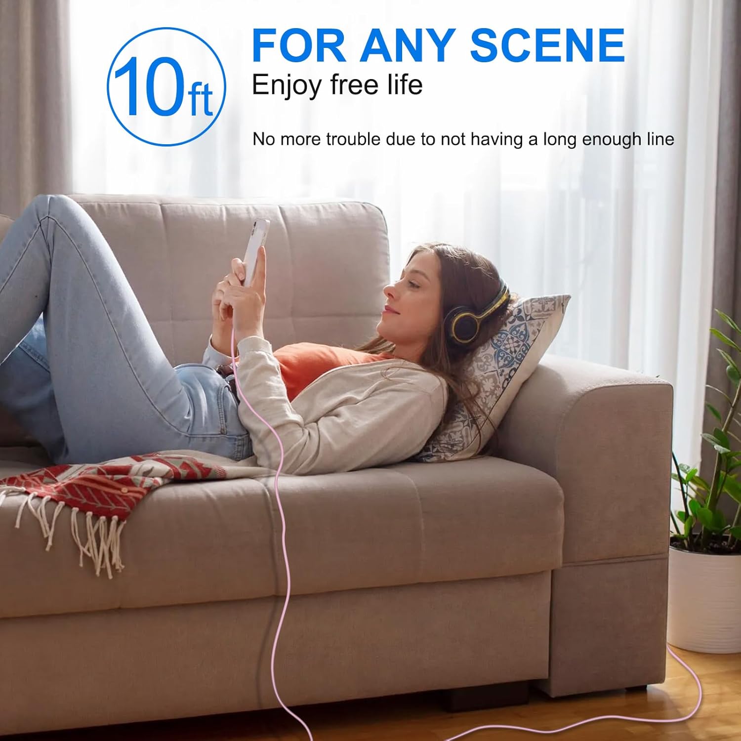 iPhone 17 16 15 Charger Fast Charging, 3 Pack PD 20W USB C Charger with 10FT Cord, USB C Cable Type C Chargers Block for iPhone 17/17 Pro/17 Pro Max/16/16 Plus/16 Pro/16 Pro Max/15/15 Pro（Pink）