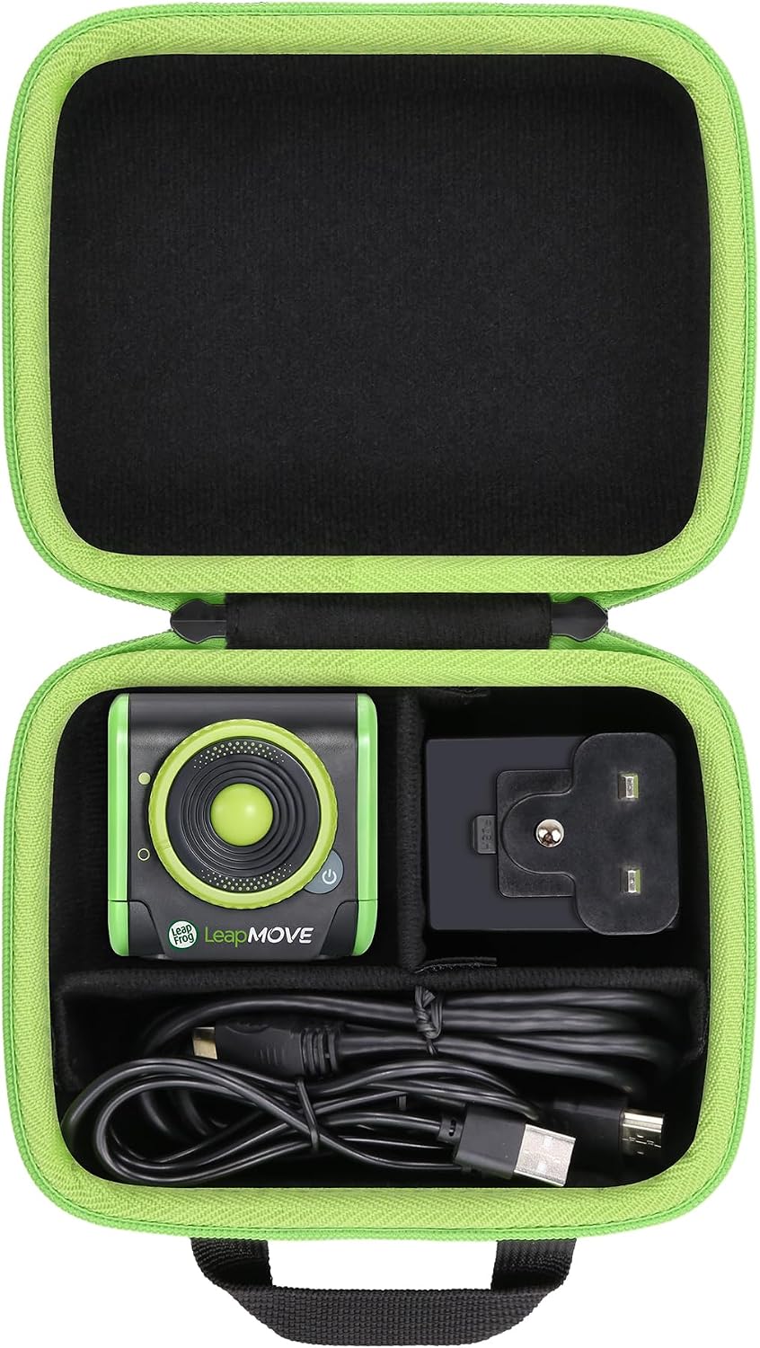 Hard Case for Leapfrog LeapMove Active Learning Video Game System | Shockproof, Impact-resistant, Durable EVA and Nylon, Protective Storage Box, Velcro board, Custom space size