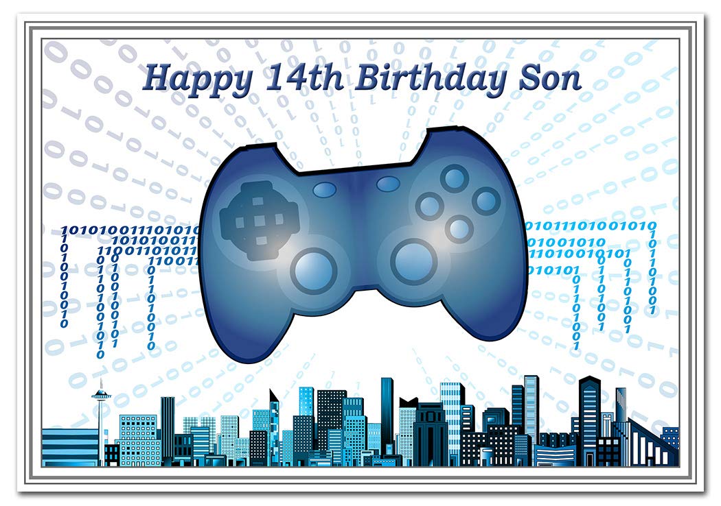 Happy 14th Birthday Son Special 14Th Birthday Cards For Him - Unusual Unique Cool 14 Year Old Boy (Son  14Th Bday Card - Gamer Theme): Buy Online In Egypt At Desertcart
