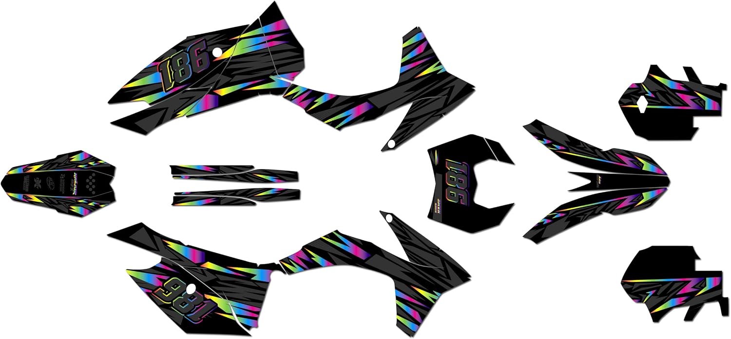 Graphics Kit for KTM 200XC-W, 250XC-W, 300XC-W, and 450XC-W (2013) Twitch Series Magenta 21 Mil - Dirt bike Custom Racing Graphics Decals Stickers Kit, no-plastics