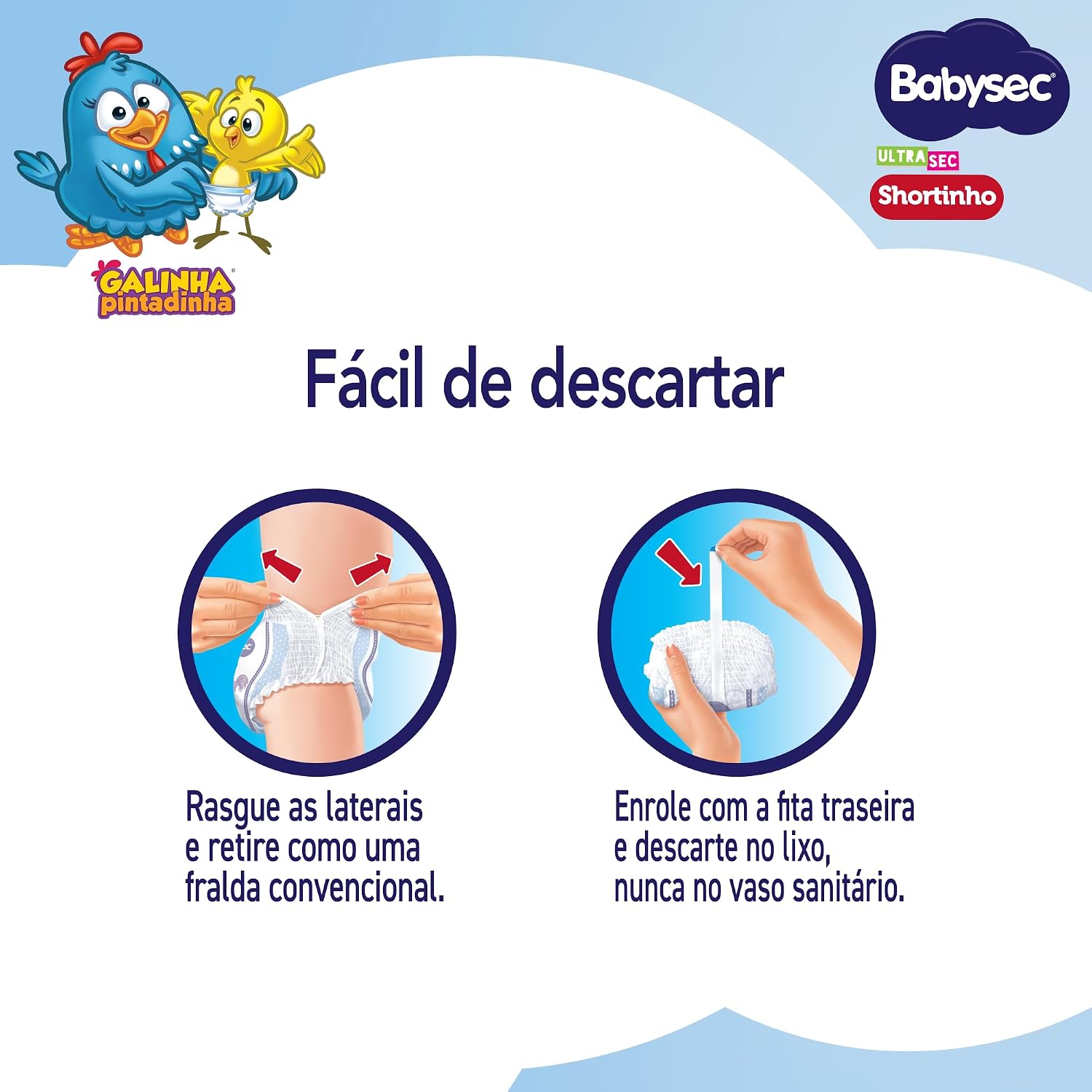 FRALDA BABYSEC ULTRA SHORTINHO MEGA M 6X26