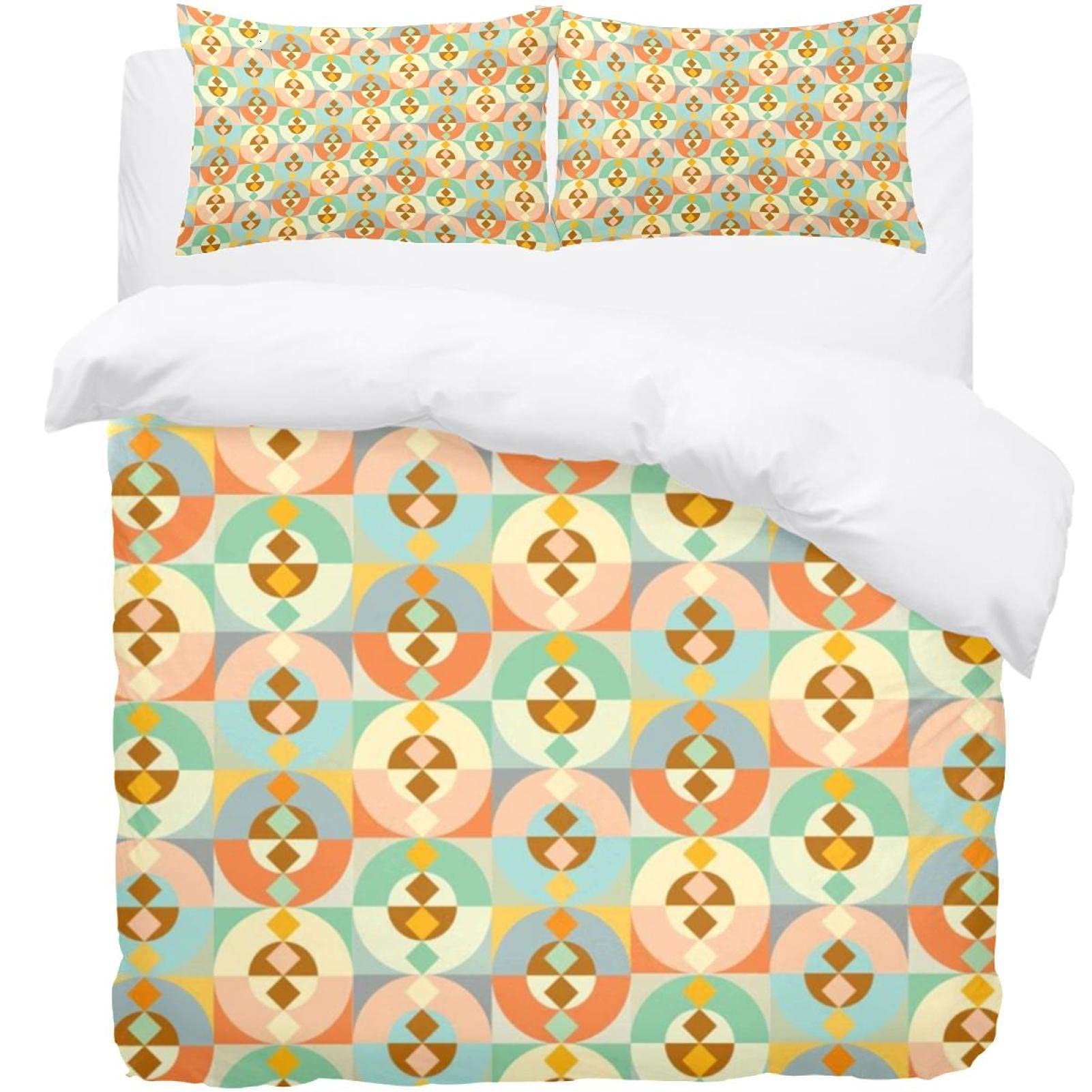 Housse de couette géométrique pour lit double à King Size : votre havre de paix