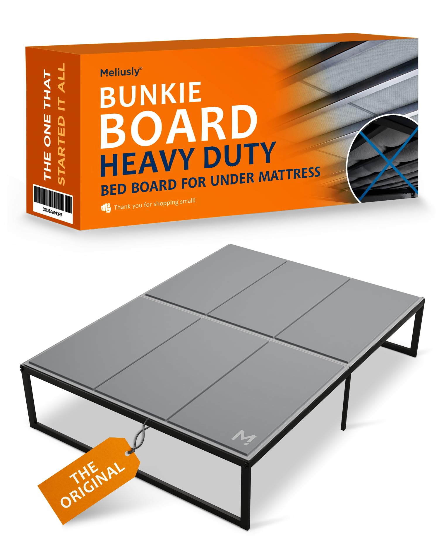 Meliusly Heavy Duty Bunkie Board Queen Size 60x80 - Non-Slip Breathable Bed Support Board for Slatted Bed Frame