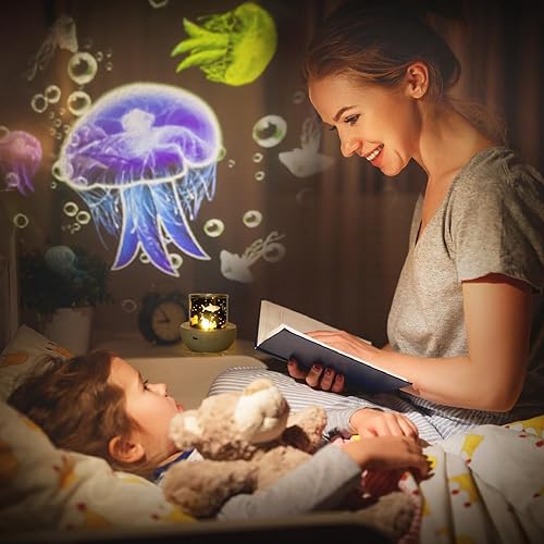 Miniatura 4 de 21 juegos de películas, proyector de luz nocturna para dormitorio de niños, techo, proyector de luz nocturna de bebé, proyector de galaxia de
