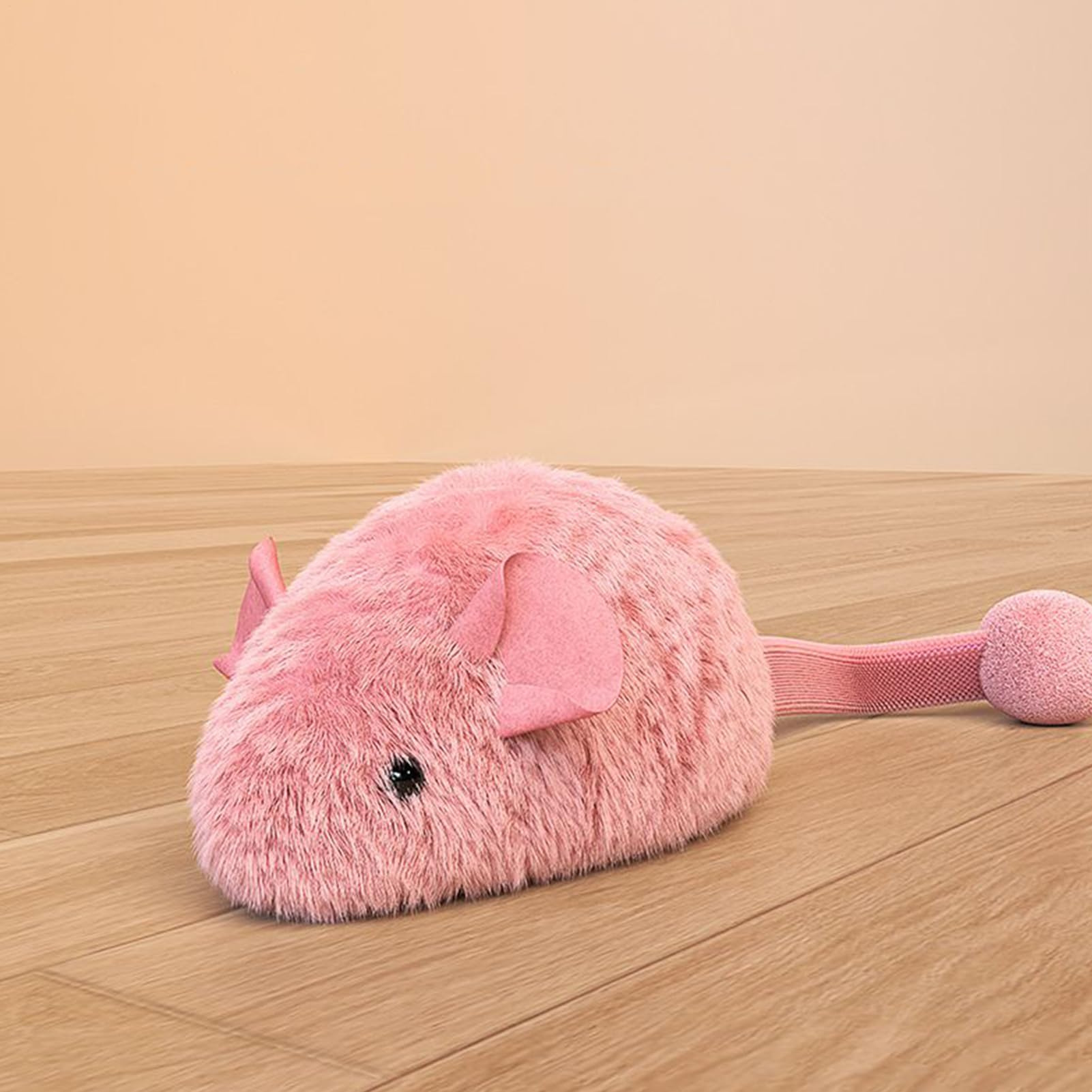 Juguetes para Gatos， Ratones realistas for Gatos | Juego Interactivo de Suministros Caza masticadores elásticos