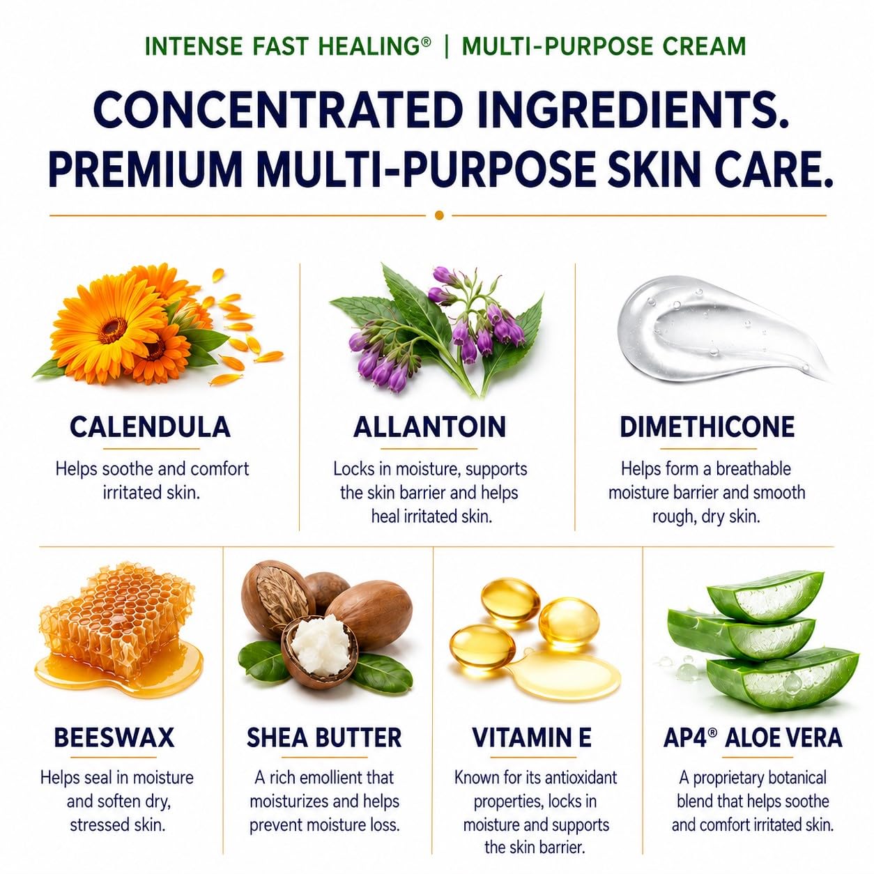 TriDerma Intense Fast Healing Cream, 4 Ounce