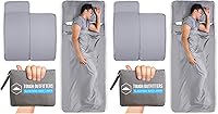 Vista 11 de Forro para saco de dormir, saco de dormir para adultos y sábanas de viaje para hotel, saco de dormir de viaje, forro de saco de dormir de campamento