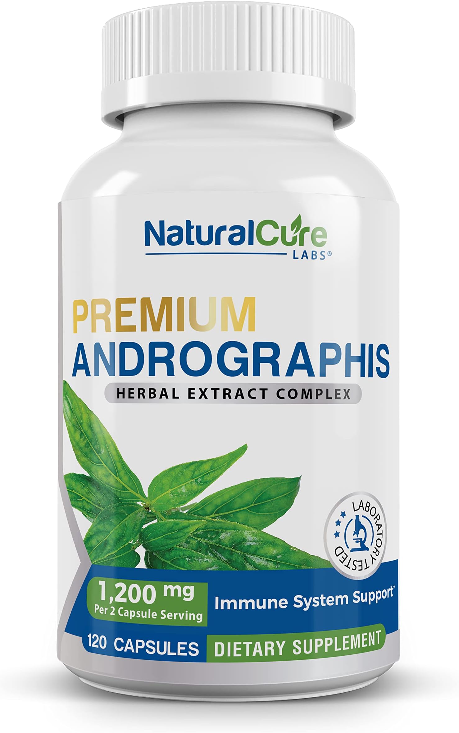 Premium Andrographis Paniculata Extract 1,200mg – 100mg Standardized Andrographolides – Vegan Immune & Digestive Support Capsules – Non-GMO, Gluten-Free, Herbal Dietary Supplement