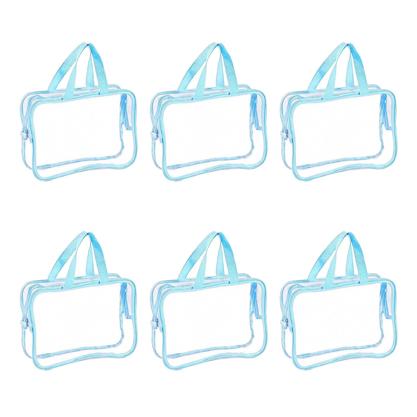 Sac de rangement transparent polyvalent en lot de 6 pour organiser la maison