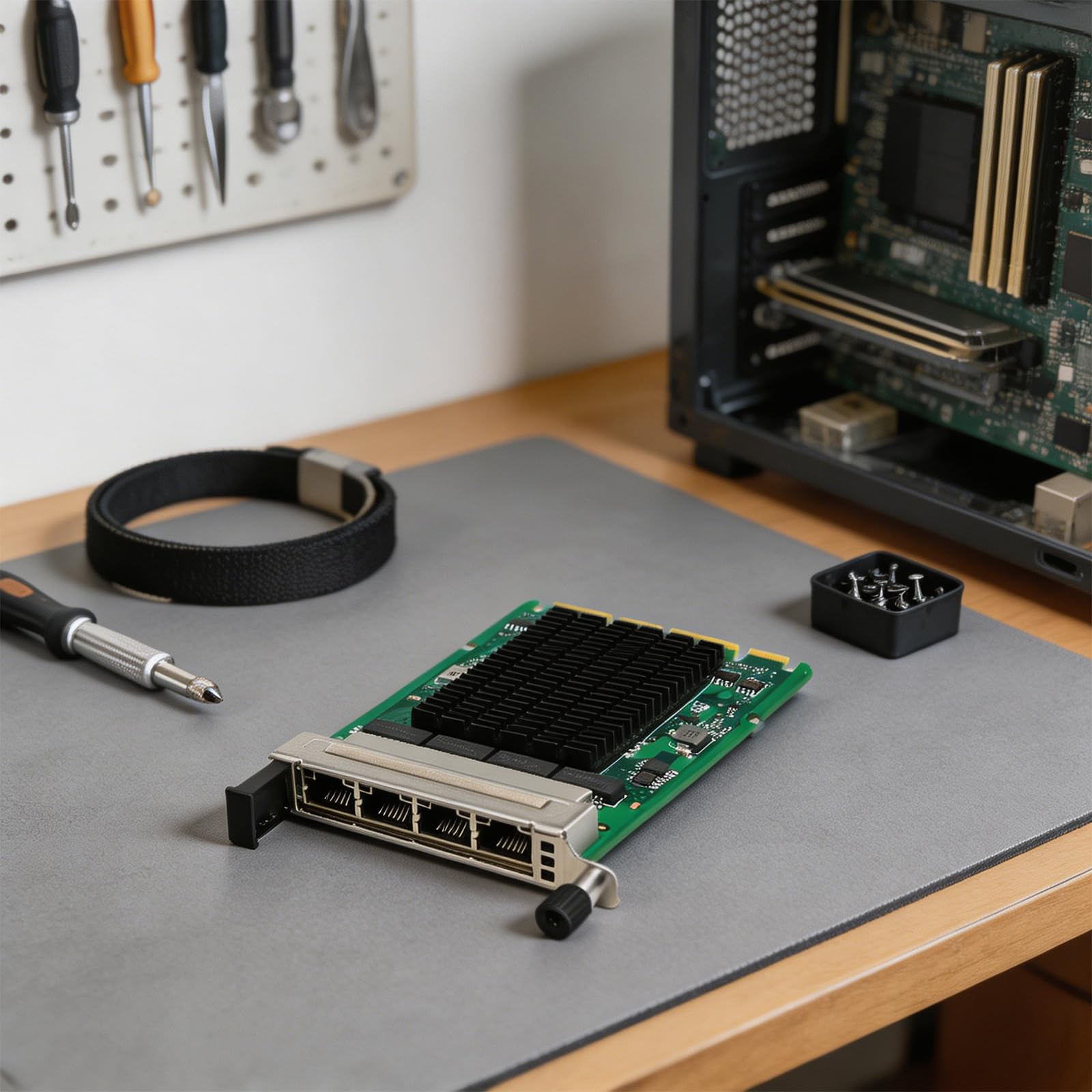 Scheda di rete per server Gigabit a 4 porte compatibile con scheda di rete efficiente OCP3.0 per adattatore Gigabit Ethernet con porta quadrata di virtualizzazione