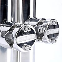 Vista 7 de Amarine Made Abrazadera de acero inoxidable para cañas de barco, soporte de caña de pescar para rieles de 0.866 in (7/8 pulgadas) a 0.984 in