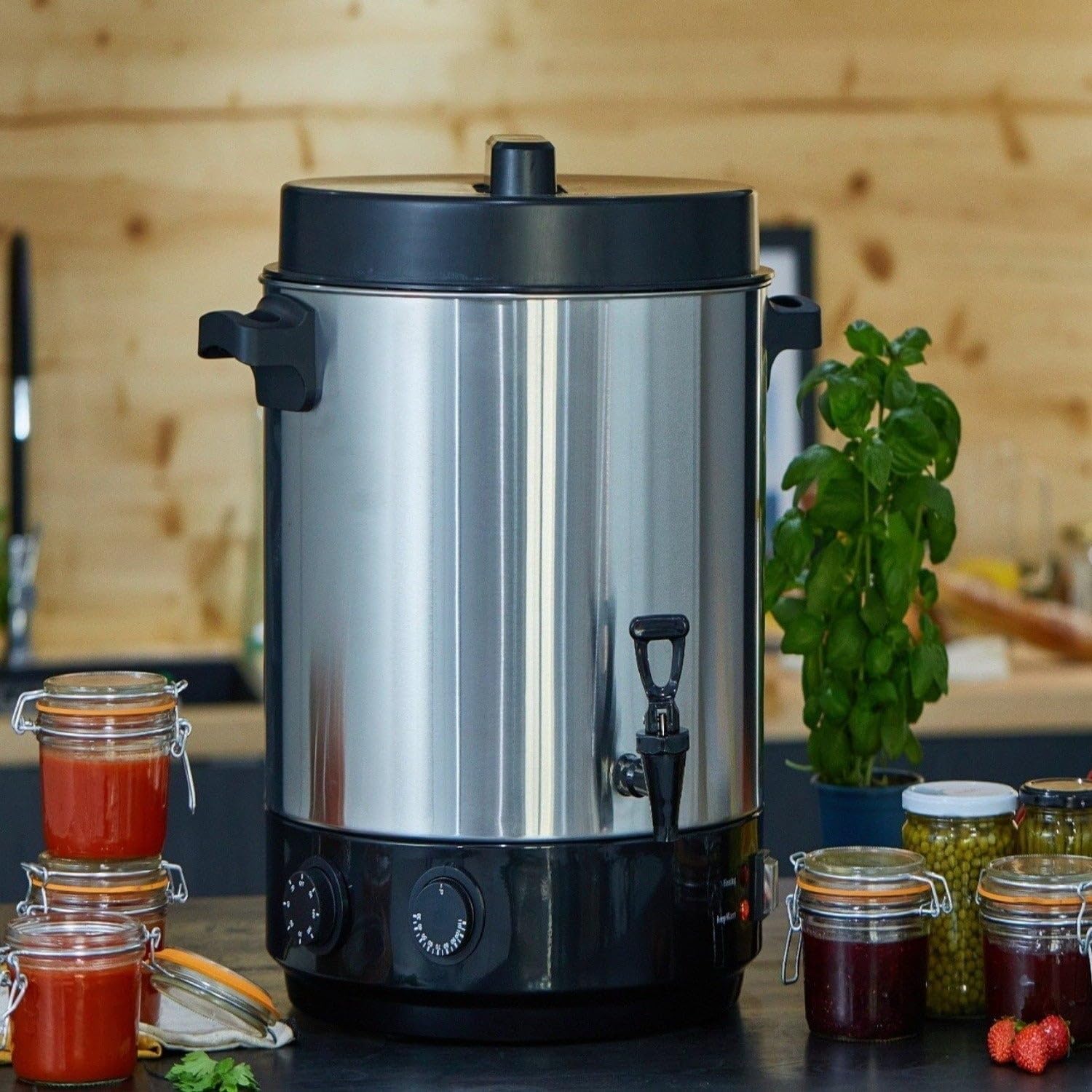 Stérilisateur Électrique Avec Robinet Et Minuteur 31l 2100w Inox - BAT-KCP31SSM