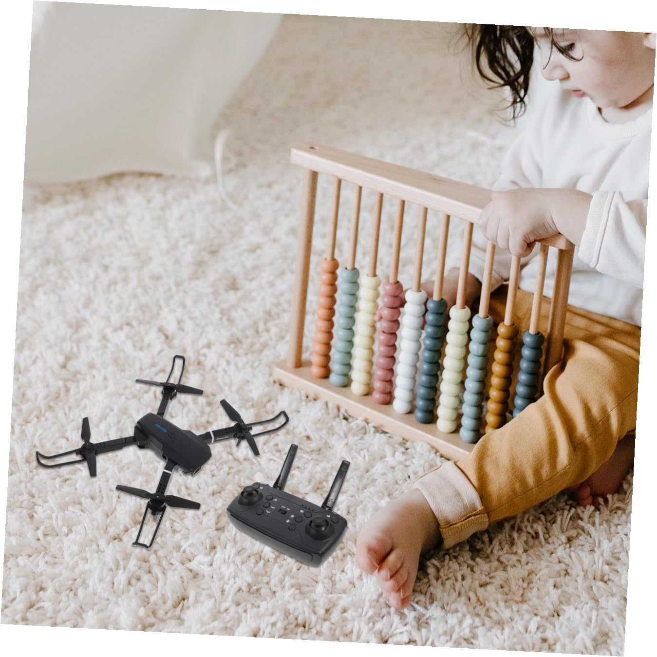 Kleine Faltbare Drohne mit Hd-kamera, 800mah Akku und Fernsteuerung, Kunststoff-quadcopter für Kinder, Lange Betriebsdauer und Einfache Bedienung