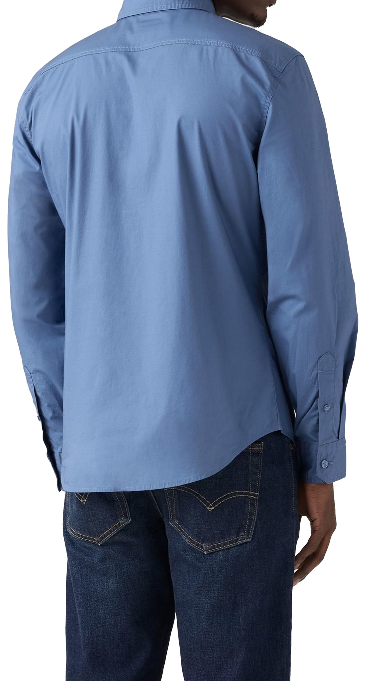 Ls Battery Hm Shirt Slim Sunset Blue STR, Sunset Blue, XL