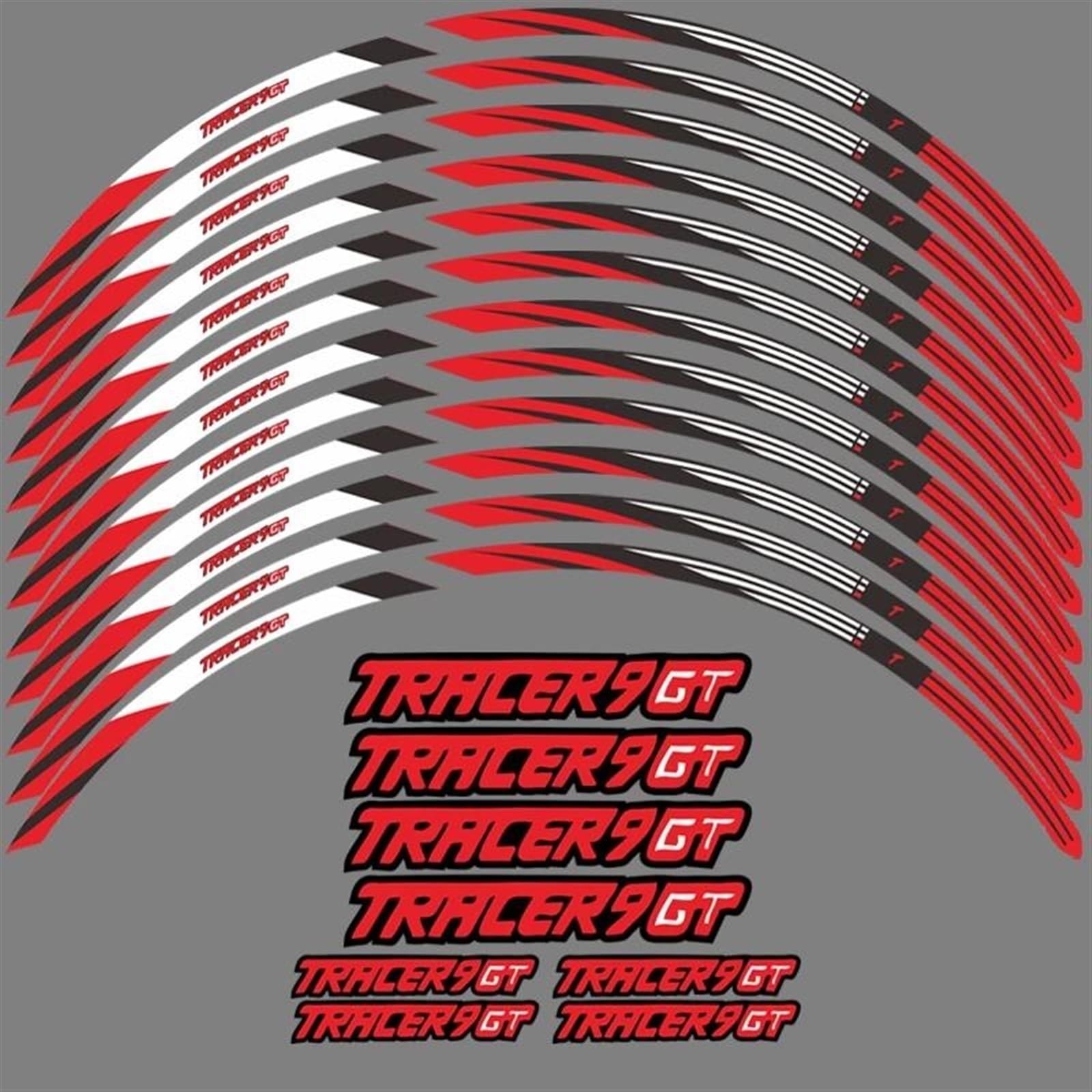Motorcycle Wheel Stickers Reflective Decals Rims for Yamaha for Tracer 9 GT 900 9GT 2021-2023 Decorative(Color5)
