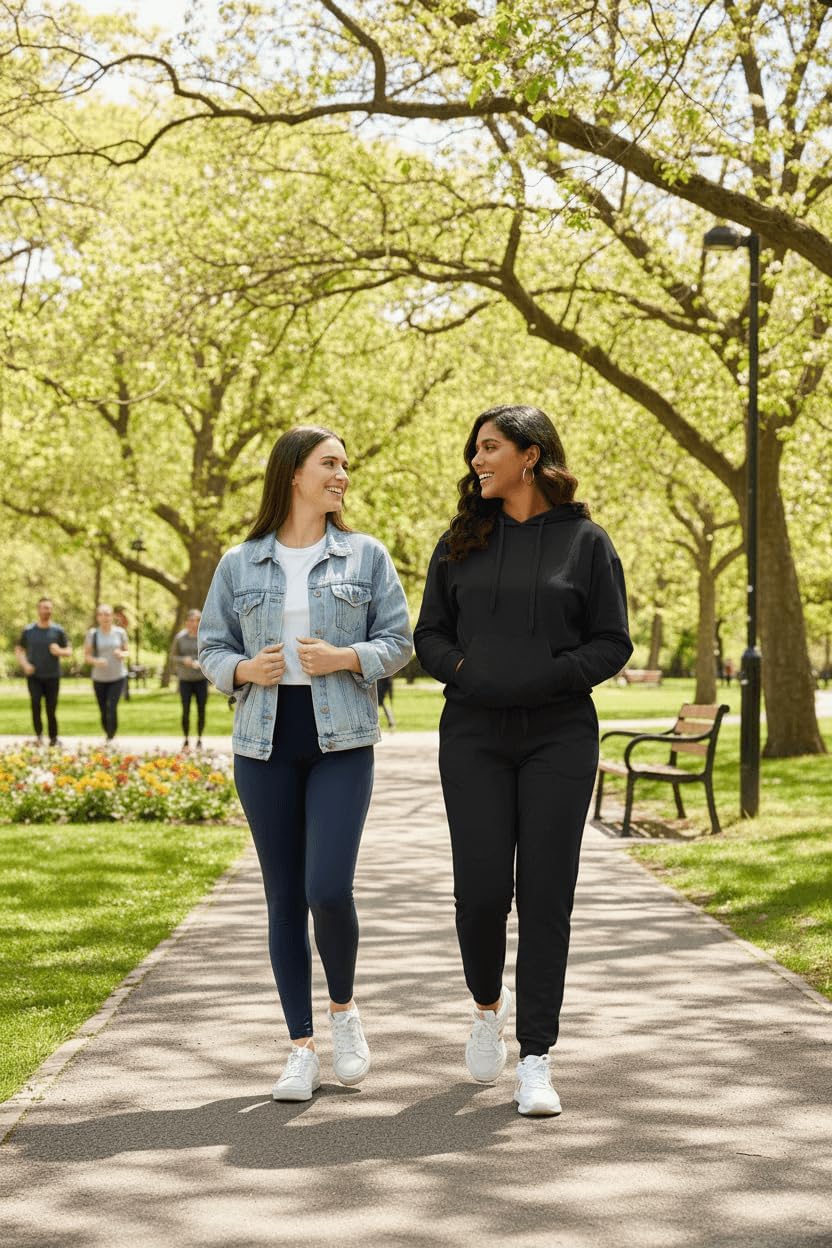 CLOCOR Womens 2 Piece Outfits Sweatsuits - Tracksuit Set Long Sleeve Crop Top & Drawstring Wide Leg Pants with Pockets - Image 5