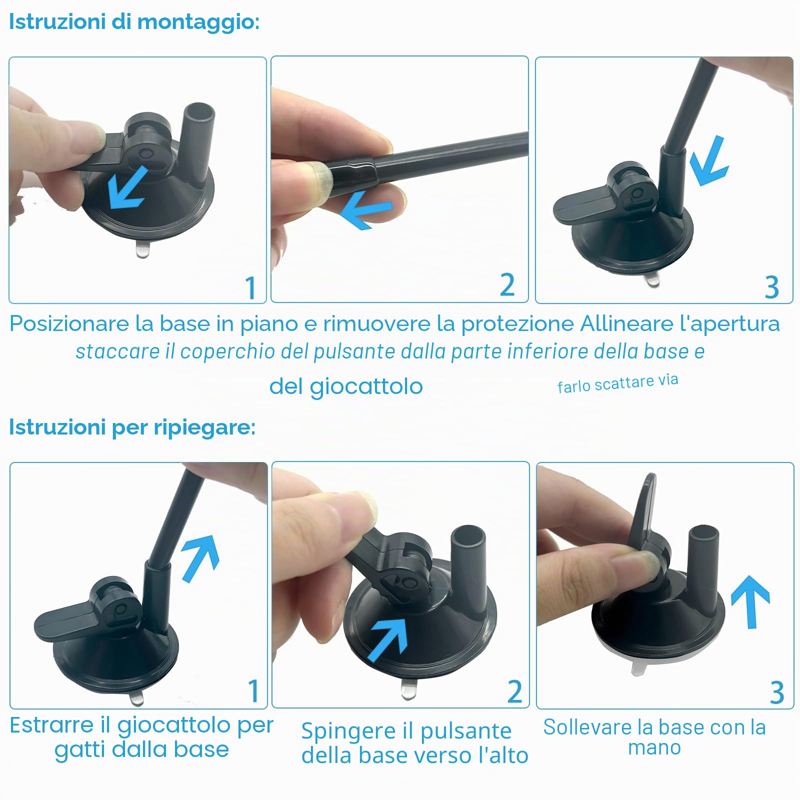 Gioco Gatto, 14 Pezzi Giochi per Gatti con Bacchetta Interattiva e Ventosa, Gioco per Gatto con Piume, Giocattoli per Gatti in Casa, Giocattoli Interattivo per Gatti