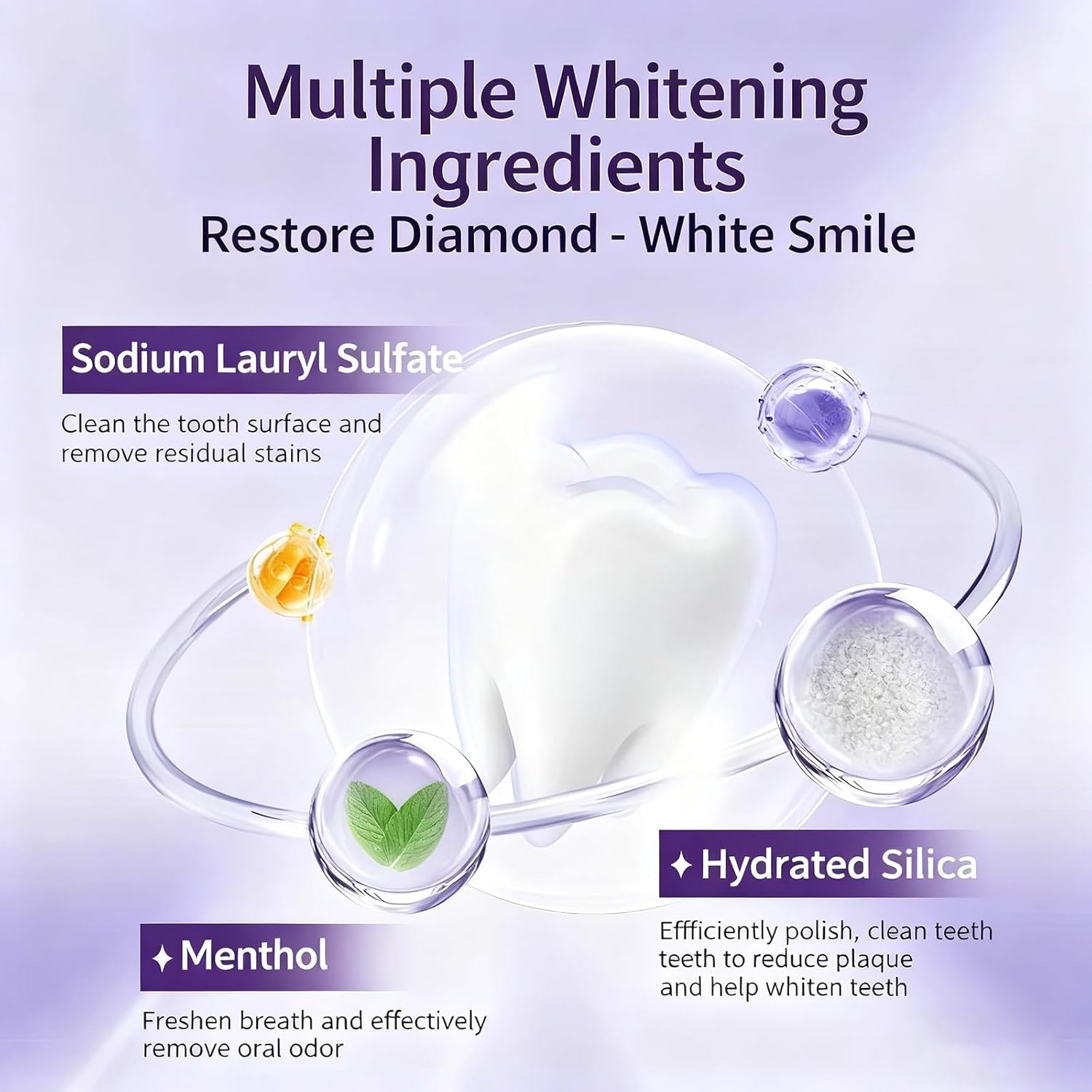 Yisao Toothpaste, Yishao Radiant Whitening Toothpaste, Fresh Breath, Remove Tooth Stains (2)