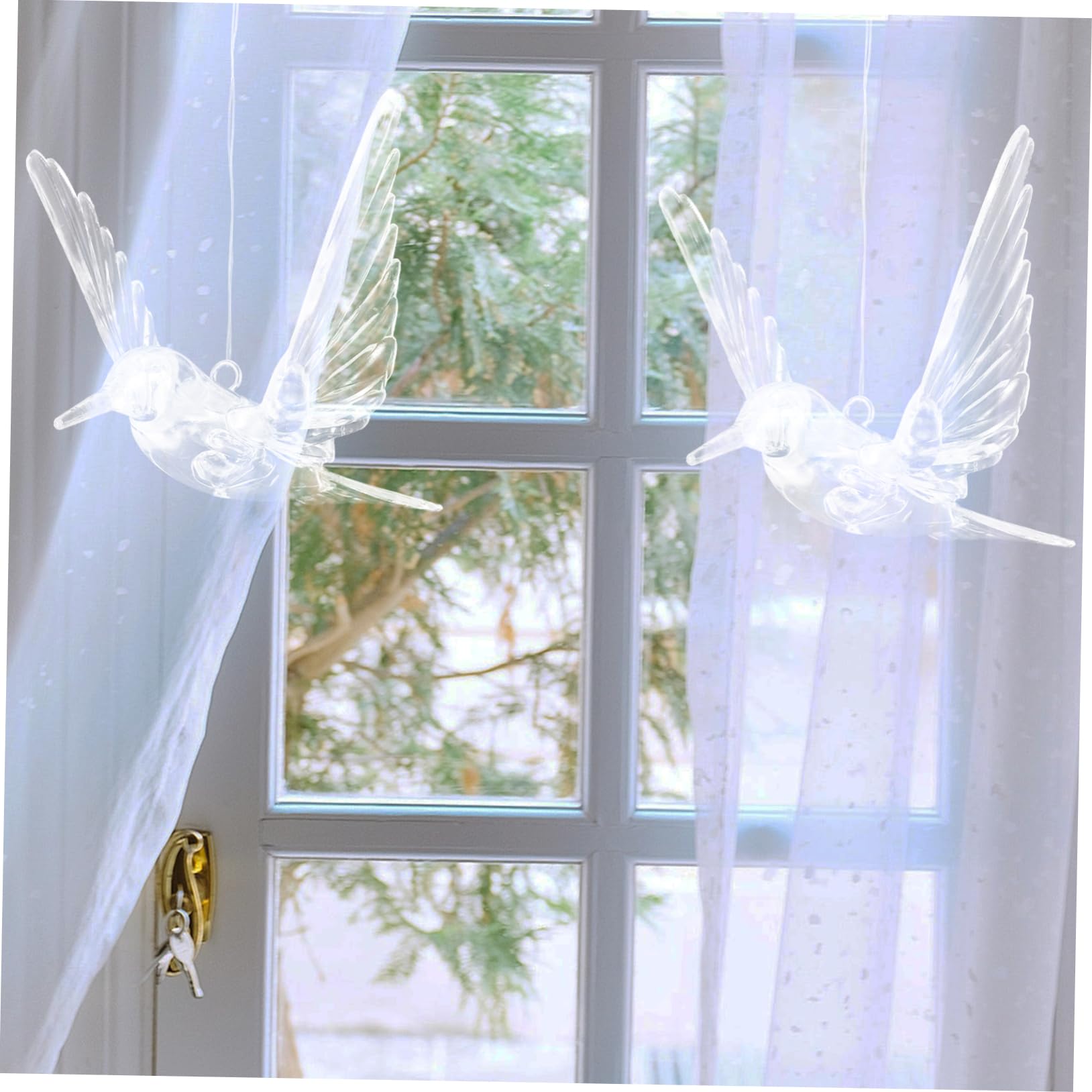 Gatuida 3 Sätze DIY Transparenter Vogel Kristall Hochzeit Deckenhänger Ornamente Zum Basteln Dekorationen Ornamente Für Weihnachtsbaum Hochzeitsdeko 10 Stück * 3