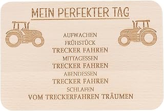 Spruchreif Breakfast Board Tractor Bread Board with Engraving Gifts for Tractor Drivers Gift Tractor