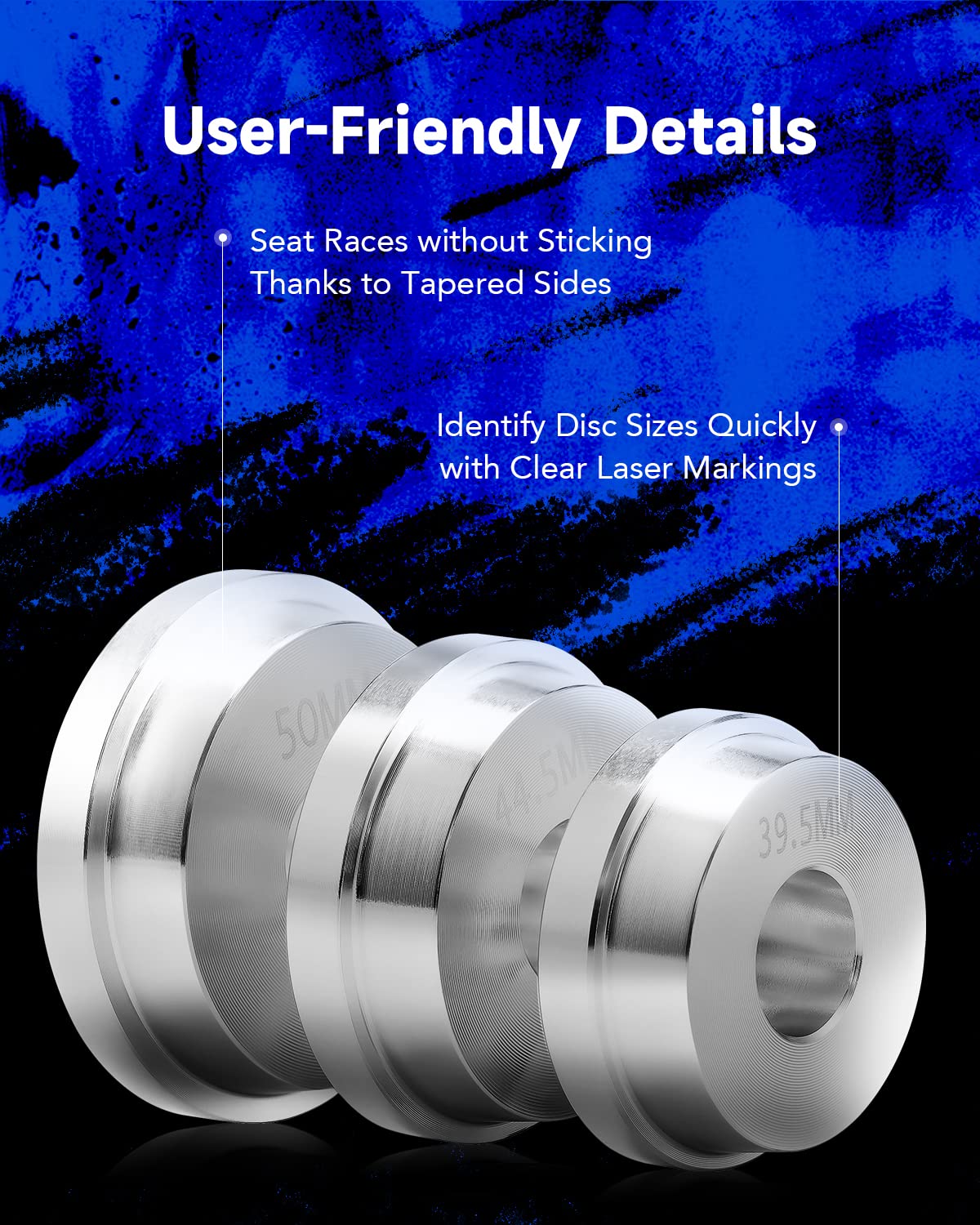 Orion Motor Tech Bearing Press Kit, 10pc Bearing Race and Seal Driver Set with Seal Driver and 9 Bearing Adapters, Seal Installer Bearing Driver Kit for Bearing Installation