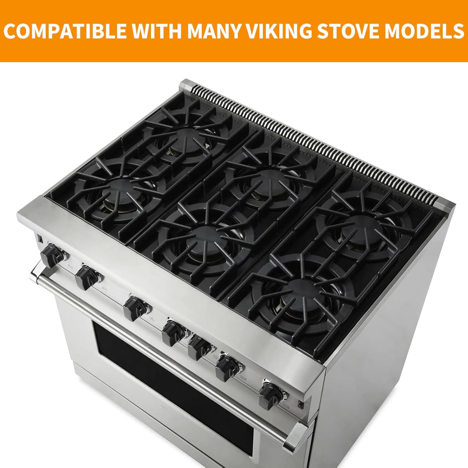 Upgraded PA060037 PA060024 Spider Grate Replacement for Viking Professional Range Parts Spider GrateVDSC305 VGIC305 VGIC365 Viking Gas Range Grate Stove Cooktop Burner Grate Cast Iron Rack Black