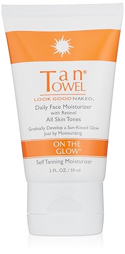 TanTowel On The Glow - Hidratante facial diario con retinol - 2 oz