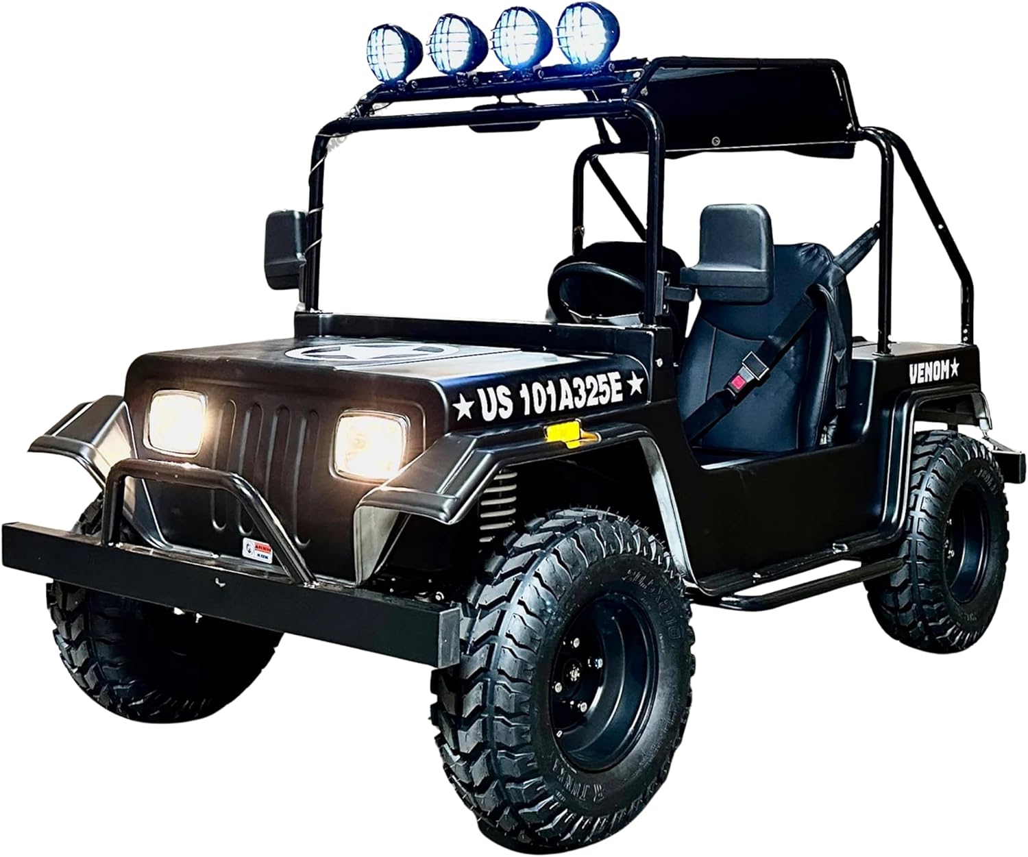 Mini Trail Rider 3000W Electric Golf Kart | 60V 32Ah Battery | Automatic Transmission (Black)
