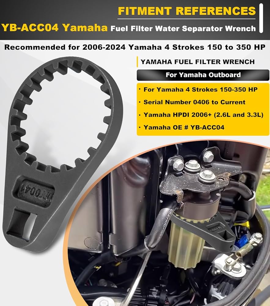 yocha Amazon.com: For Yamaha Fuel Filter Water Separator Wrench