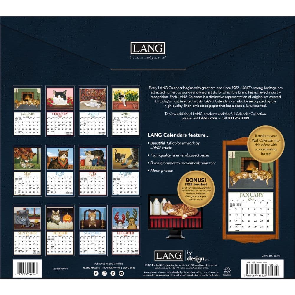 Lang Companies, Color My World 2023 Mini Wall Calendar - View #9