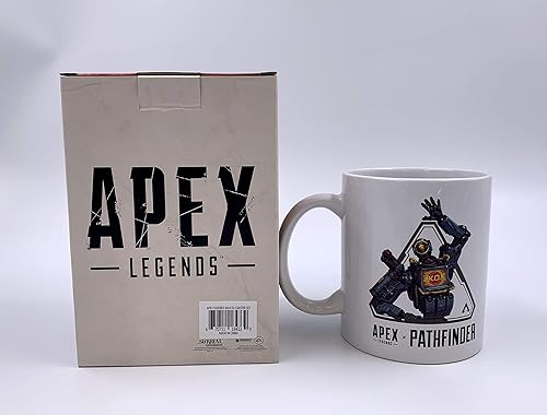 Miniatura 2 de Surreal APEX legends Pathfinder - Juego de tazas de café de 11 onzas y juego de 4 posavasos