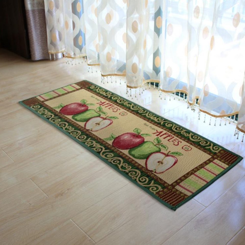 iHappy Fresh Picked Apples Fabric Non-slip Kitchen Mat Rug,47x18 Inches
