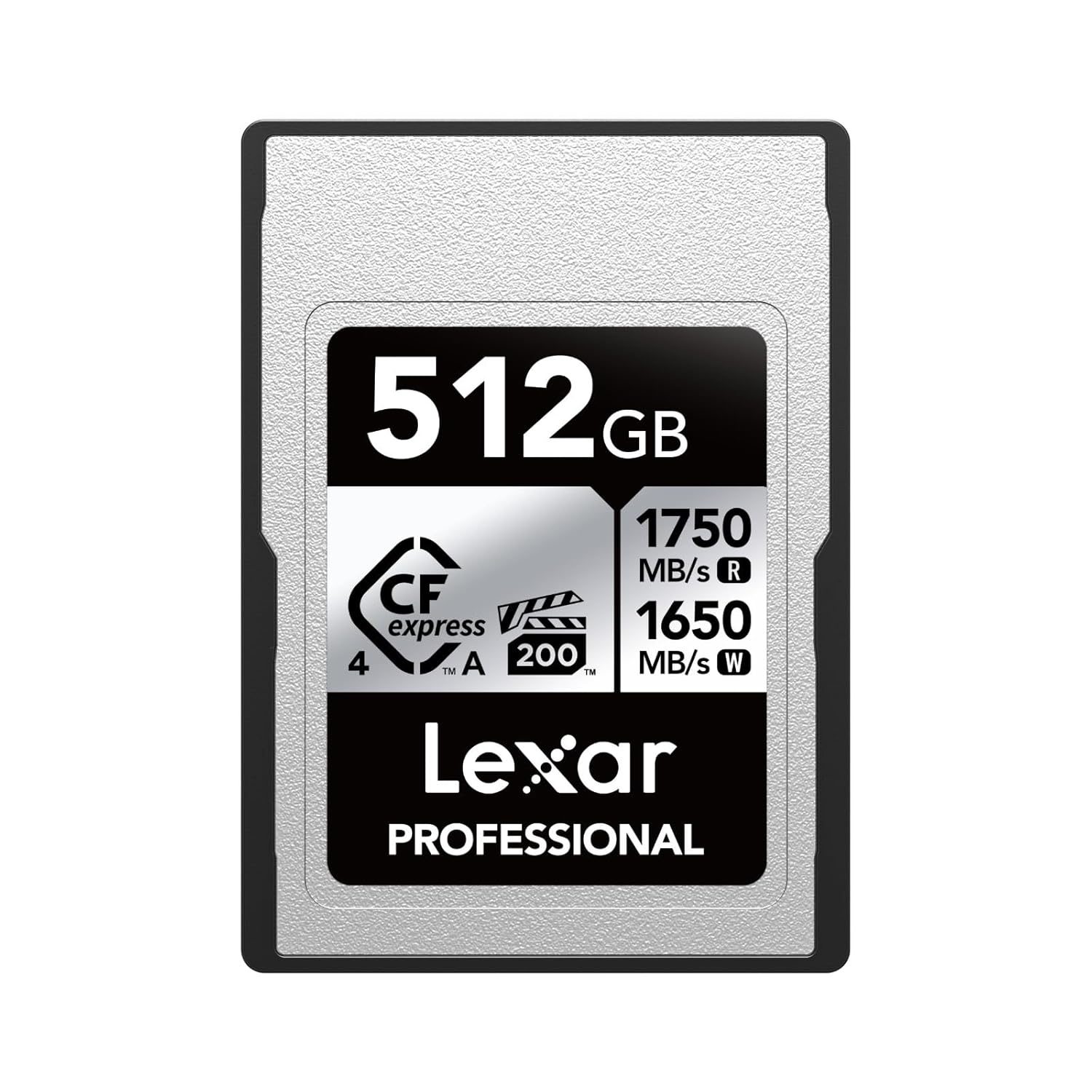 Lexar Professional Silver Series CFexpress 4.0 Type A Card 512GB, CFe Card up to 1750MB/s Read, VPG200, 8K Video CF Card, Memory Card Compatible with Sony Alpha and Sony FX Cameras