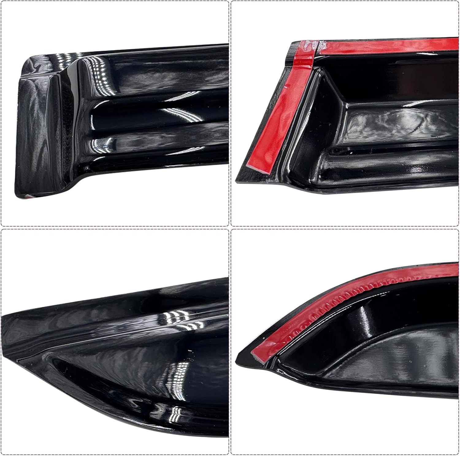 DYRDINSHOW Rain Guards for 2015-2024 F150 SuperCrew & 2017-2024 F250, F350, F450, F550 Car Accessories Window Visors Vent Deflector - 4 PCS